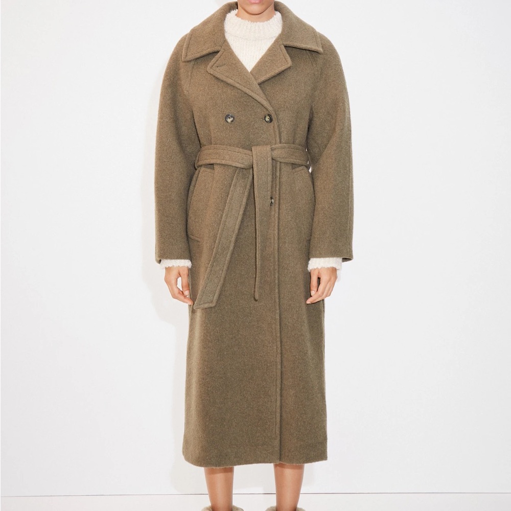Long Brown Wool Coat